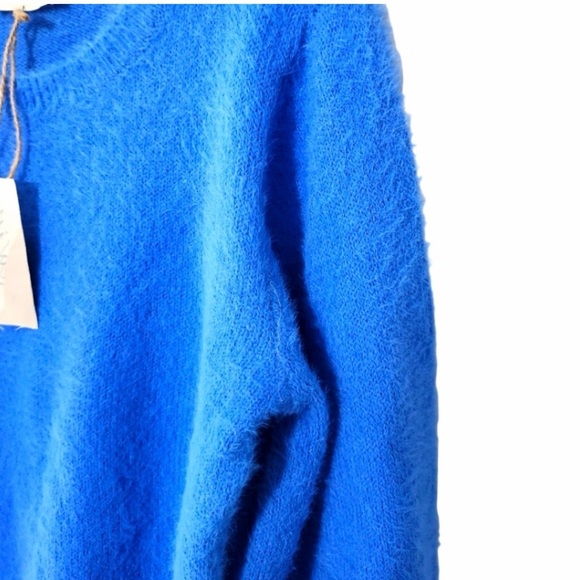 Vibrant Blue Crew Neck Sweater - Picture 7 of 8